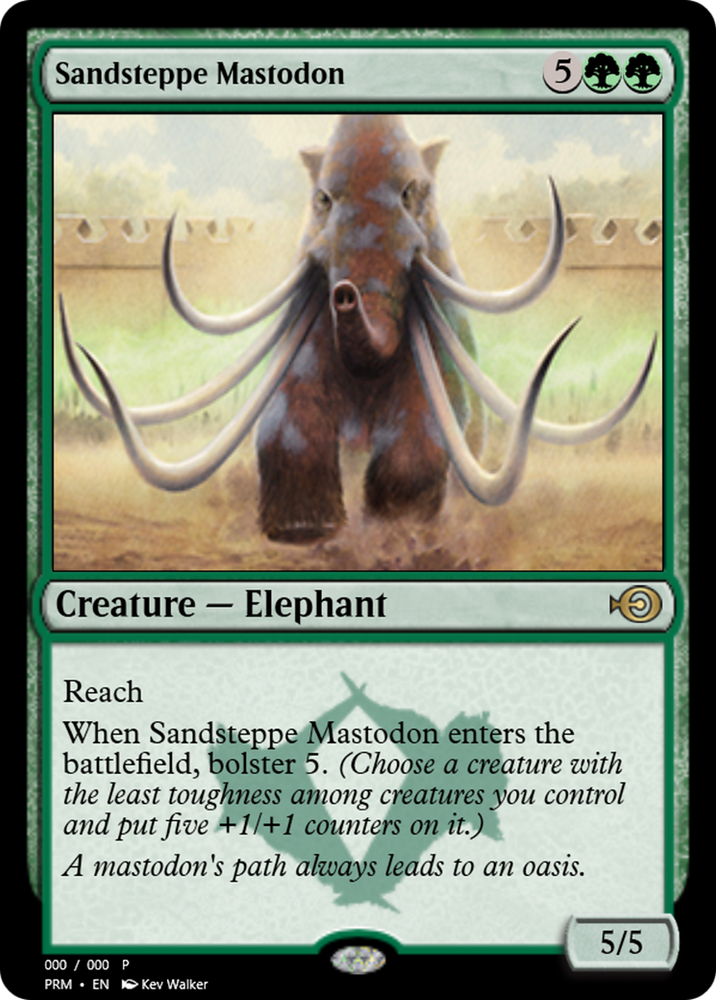 Sandsteppe Mastodon (PRM-55721) - Magic Online Promos Foil