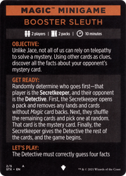 Booster Sleuth // Booster Sleuth (cont'd) (MSTX-002) - Strixhaven: School of Mages Minigames Foil