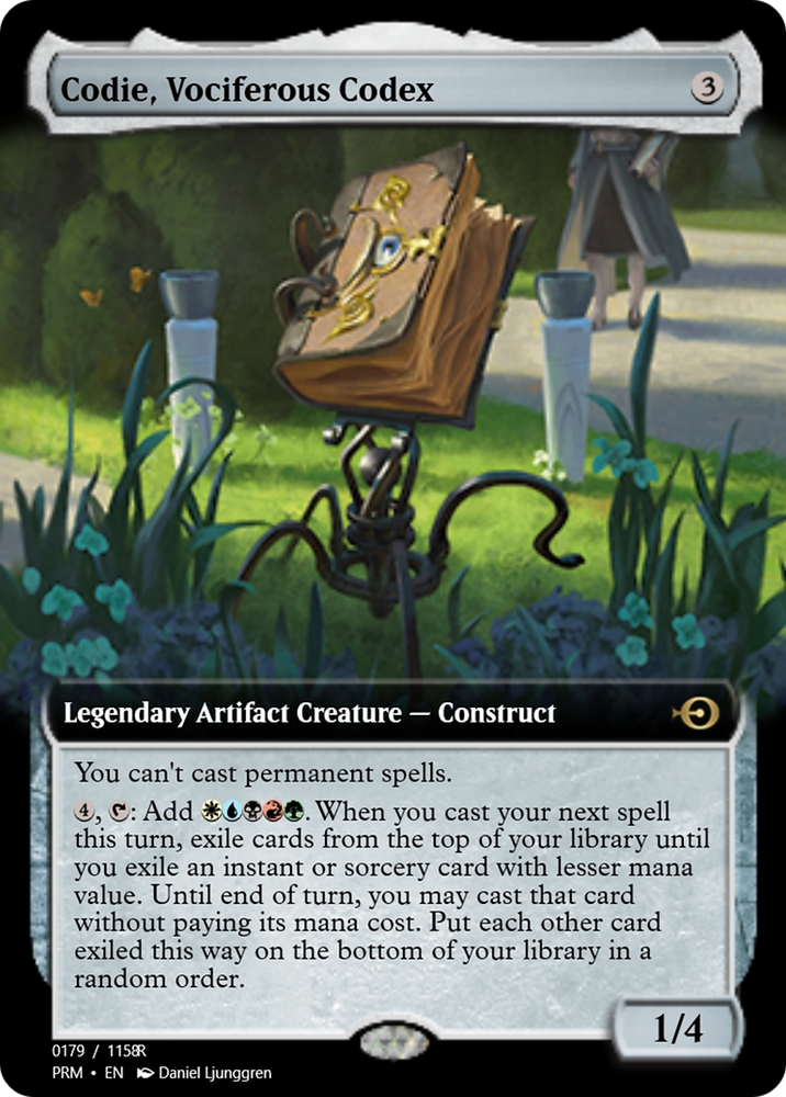 Codie, Vociferous Codex (PRM-90330) - Magic Online Promos Foil