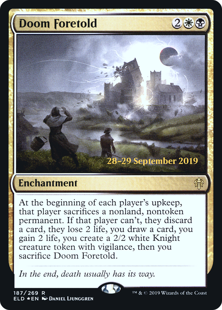 Doom Foretold (PRE-187) - Throne of Eldraine Promos Foil