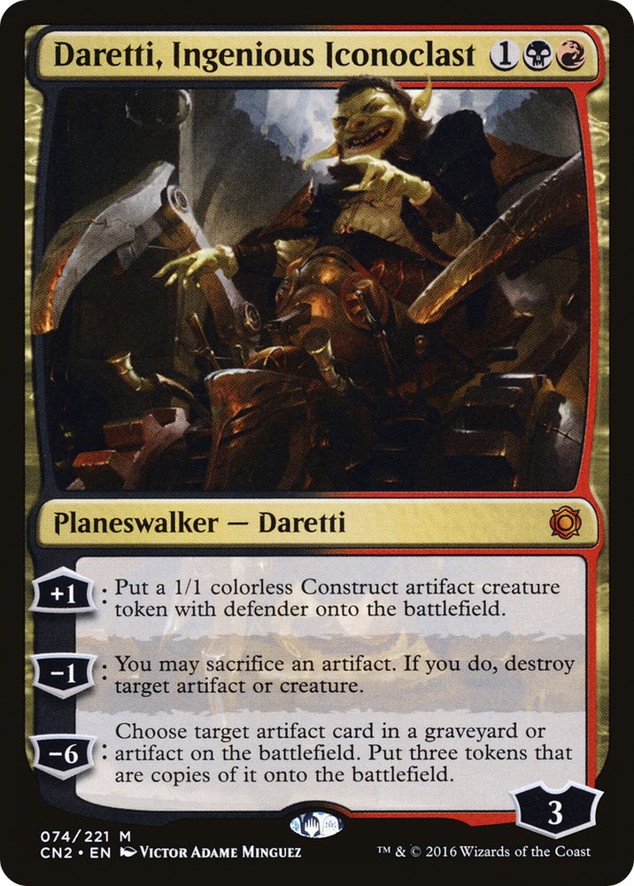 Daretti, Ingenious Iconoclast (CN2-074) - Conspiracy: Take the Crown Foil