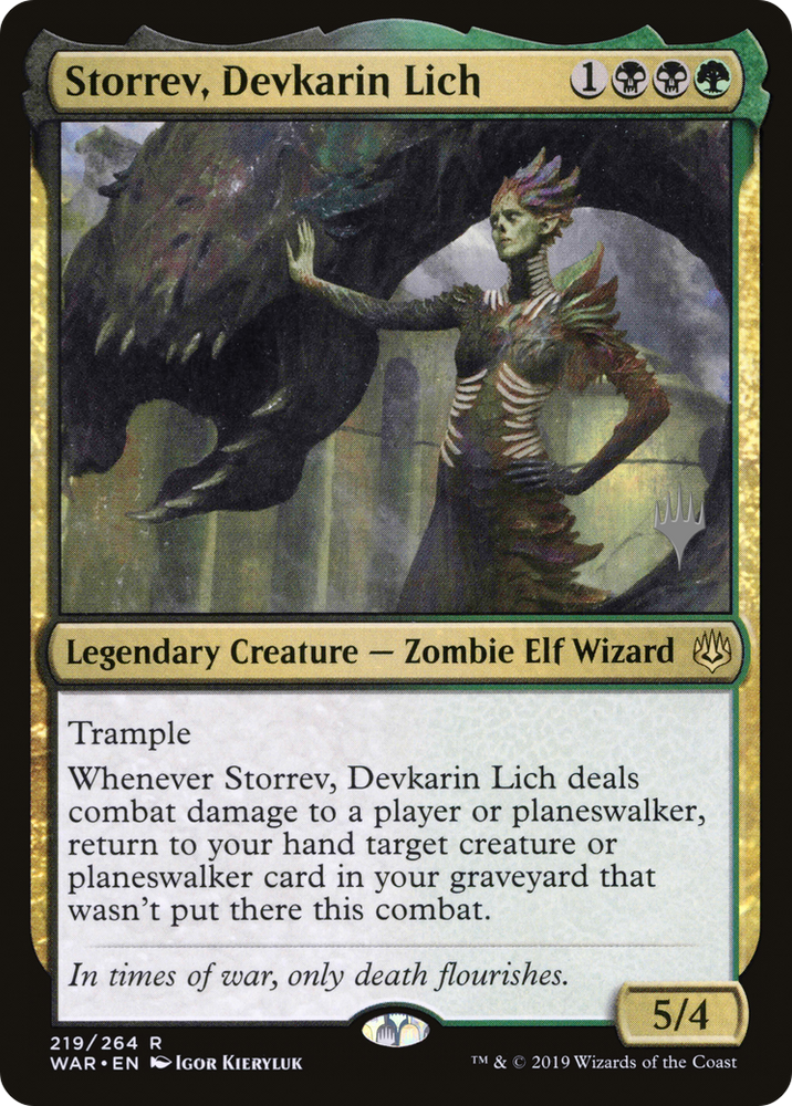 Storrev, Devkarin Lich (PPELD-219P) - War of the Spark Promos