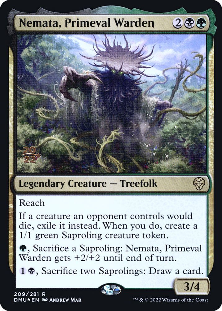 Nemata, Primeval Warden (PRE-209S) - Dominaria United Promos Foil