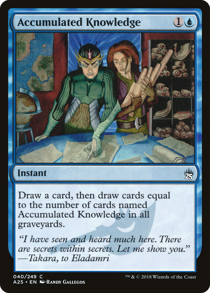 Accumulated Knowledge (A25-040) - Masters 25