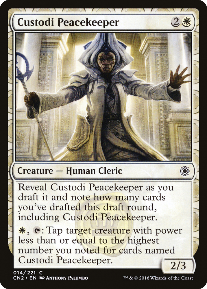 Custodi Peacekeeper (CN2-014) - Conspiracy: Take the Crown: (draft)