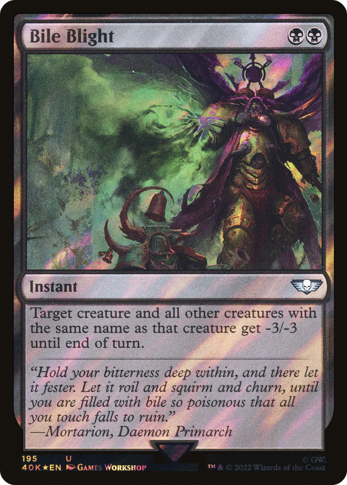 Bile Blight (Surge Foil) (40K-195★) - Warhammer 40,000 Commander Foil