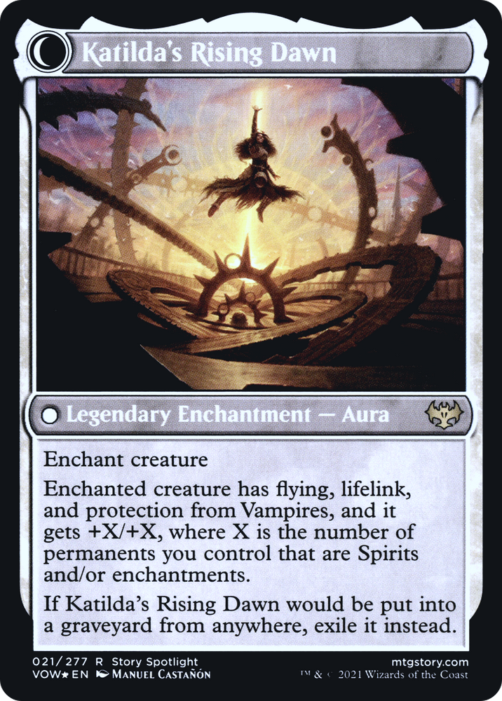 Katilda, Dawnhart Martyr (PRE-21S) - Innistrad: Crimson Vow Promos: (Double Faced Transform) Foil