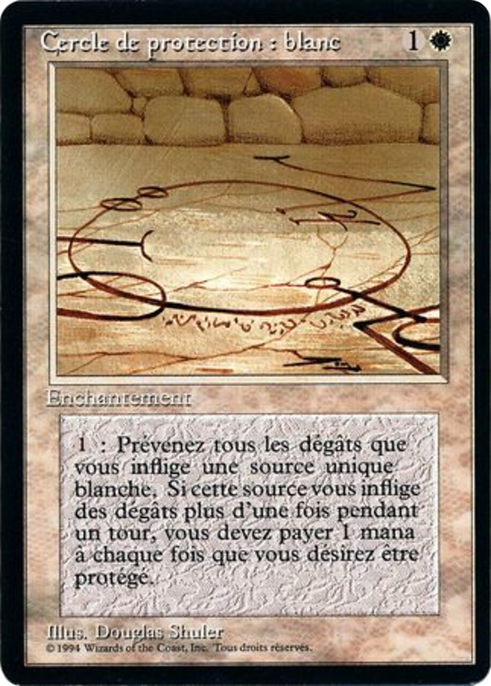 Circle of Protection: White (FBB-013) - Foreign Black Border