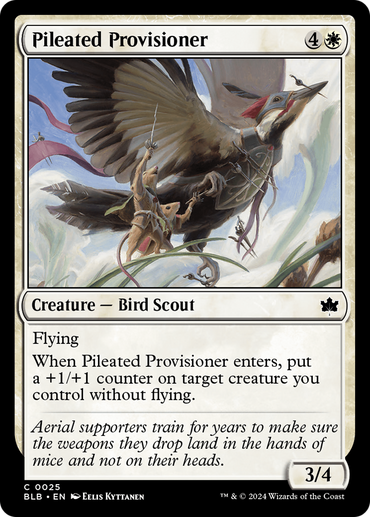 Pileated Provisioner (BLB-025) - Bloomburrow Foil