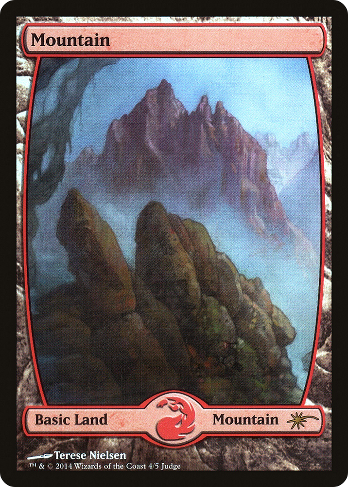 Mountain - Full Art (4) (JDG-04★) - Judge Gift Cards 2014 Foil