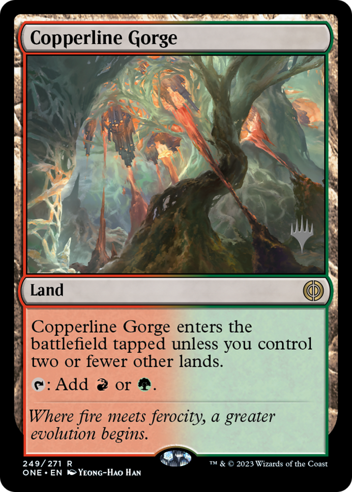 Copperline Gorge (PPONE-249) - Phyrexia: All Will Be One Promos