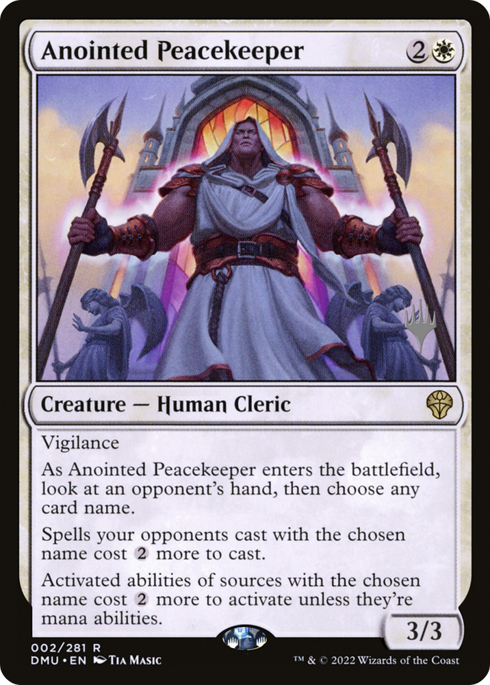 Anointed Peacekeeper (PPDMU-02P) - Dominaria United Promos