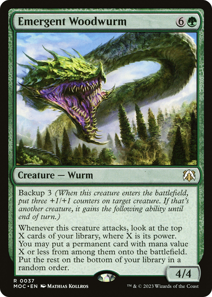 Emergent Woodwurm (MOC-037) - March of the Machine Commander