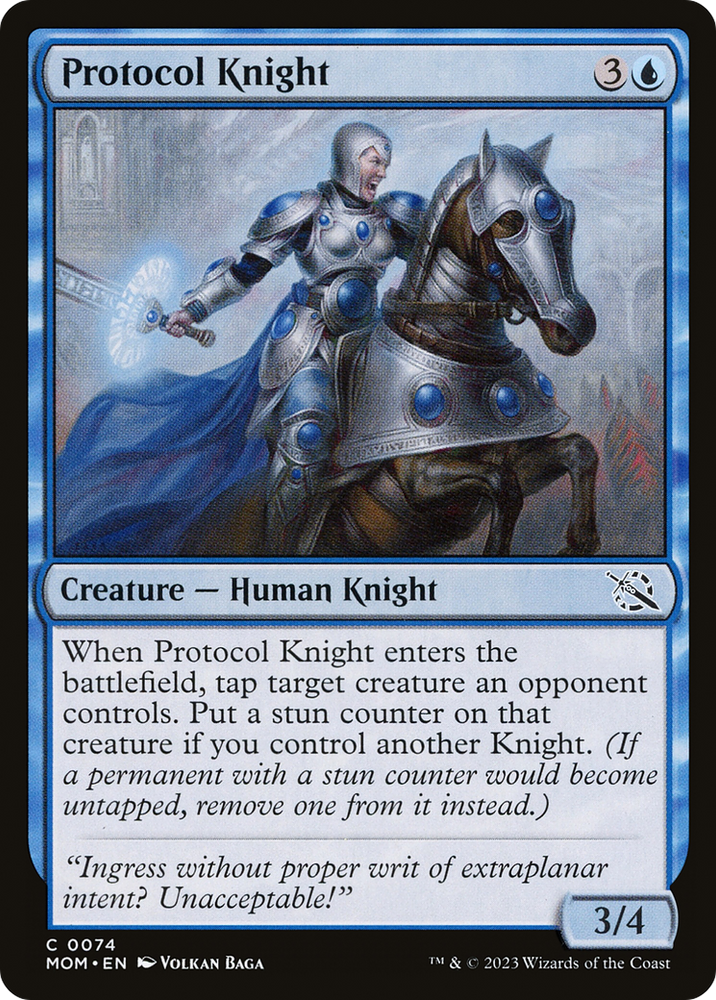 Protocol Knight (MOM-074) - March of the Machine Foil