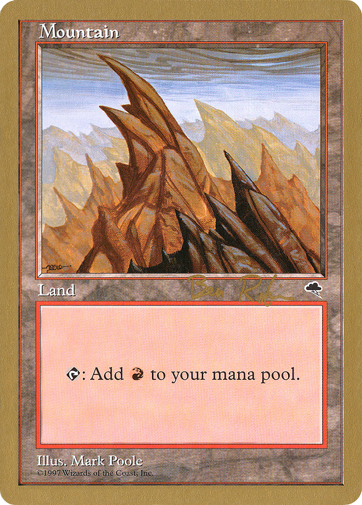 Mountain (Left) - 1998 Ben Rubin (TMP) (WCD-) - World Championship Decks 1998