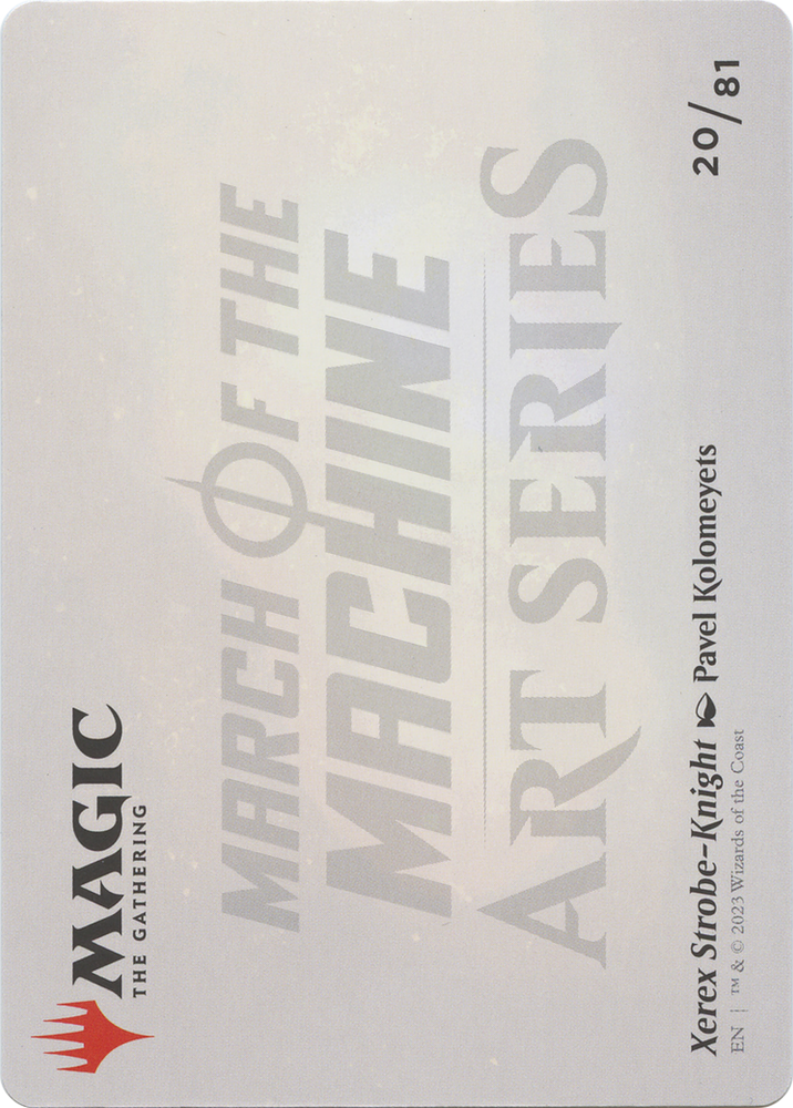 Xerex Strobe-Knight // Xerex Strobe-Knight (AMOM-020) - March of the Machine Art Series (Borderless)