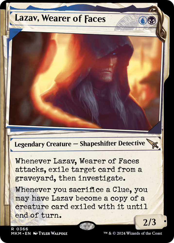Lazav, Wearer of Faces (Showcase) (0366) (MKM-366) - Murders at Karlov Manor: (Showcase)