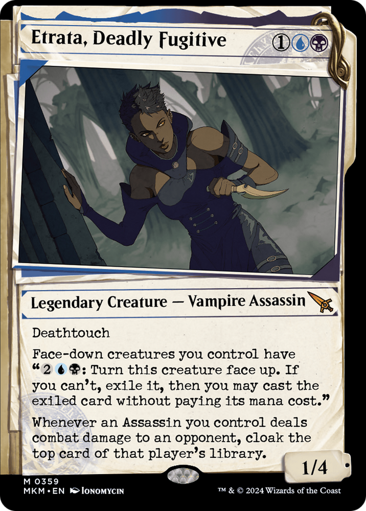 Etrata, Deadly Fugitive (Showcase) (MKM-359) - Murders at Karlov Manor: (Showcase) Foil