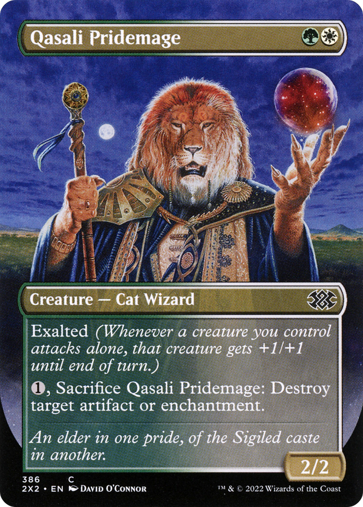 Qasali Pridemage (Borderless) (2X2-386) - Double Masters 2022 (Borderless) Foil