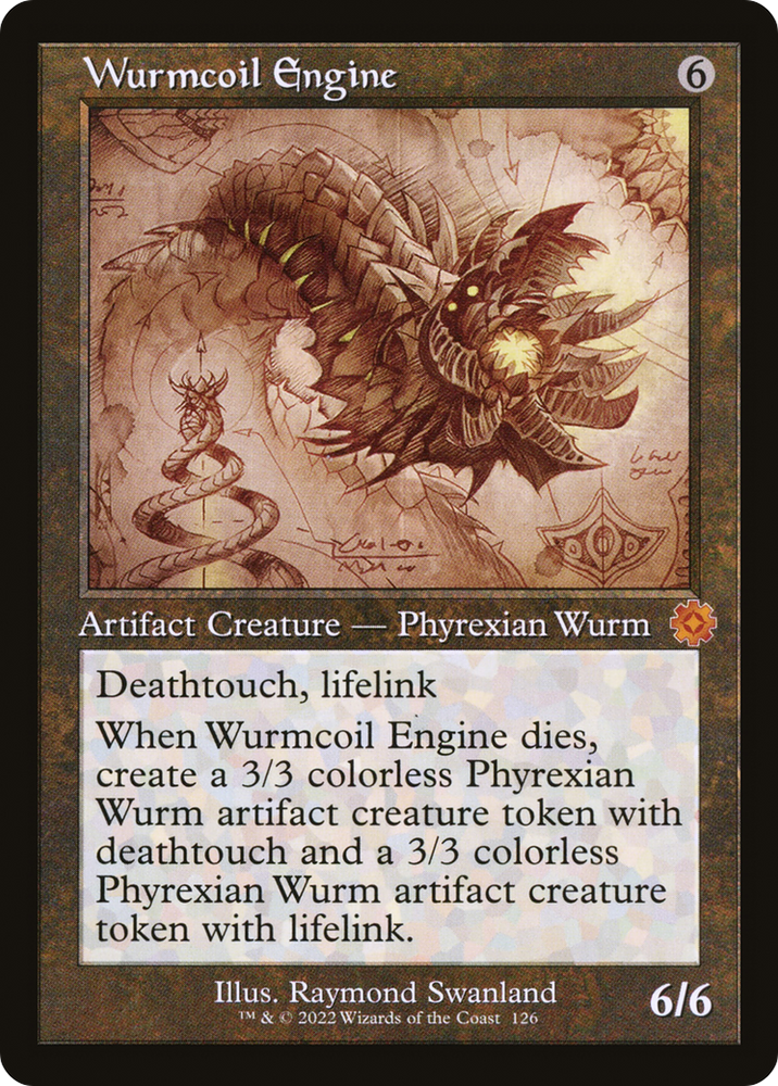 Wurmcoil Engine (Schematic) (BRR-126) - The Brothers' War Retro Artifacts Foil
