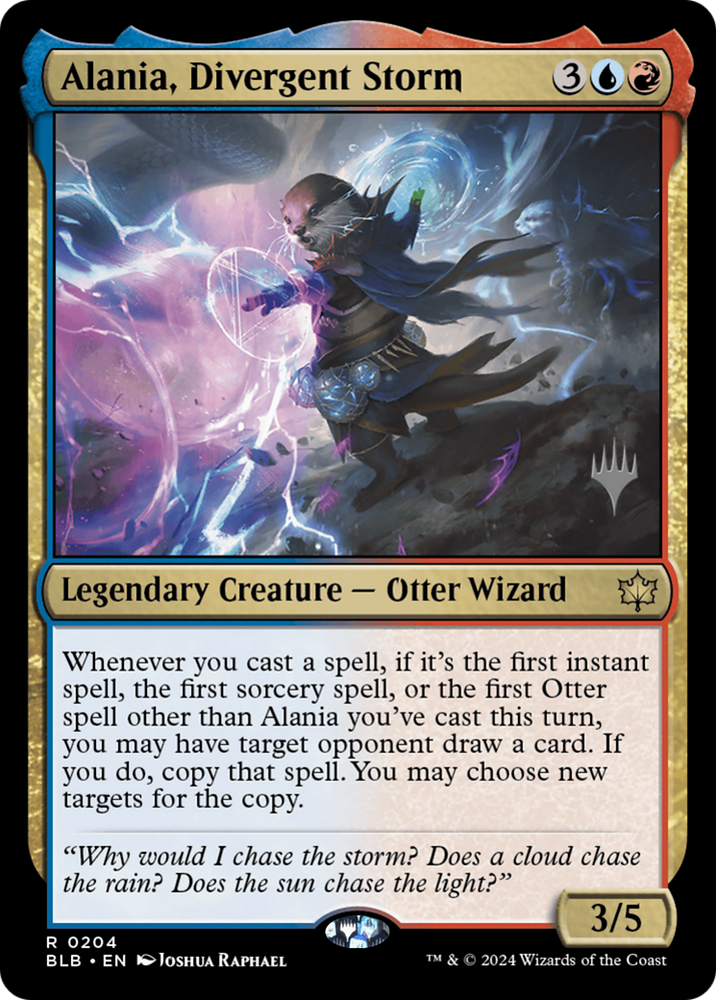 Alania, Divergent Storm (PPBLB-204) - Bloomburrow Promos Foil