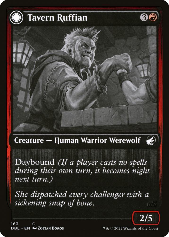 Tavern Ruffian (DBL-163) - Innistrad: Double Feature: (Double Faced Transform)