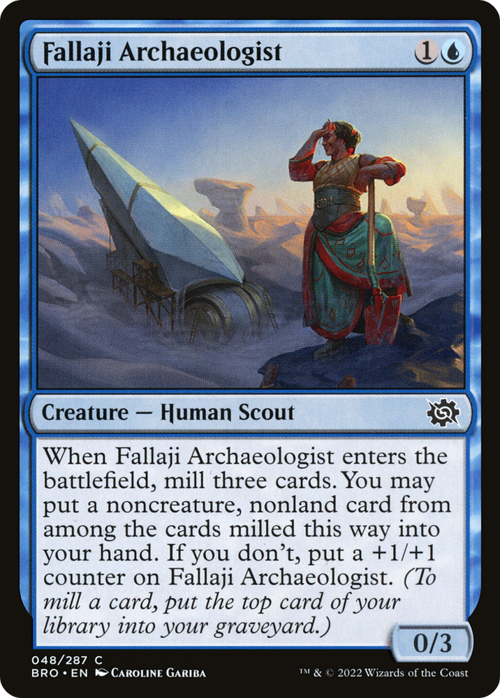 Fallaji Archaeologist (BRO-048) - The Brothers' War Foil