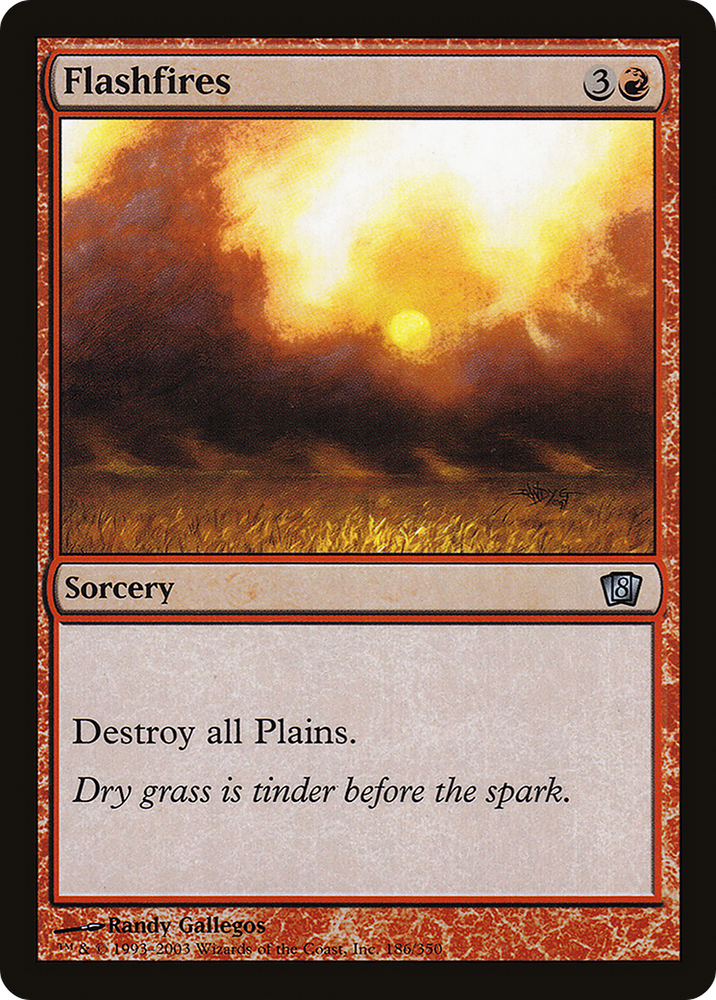 Flashfires (8ED-186★) - Eighth Edition Foil