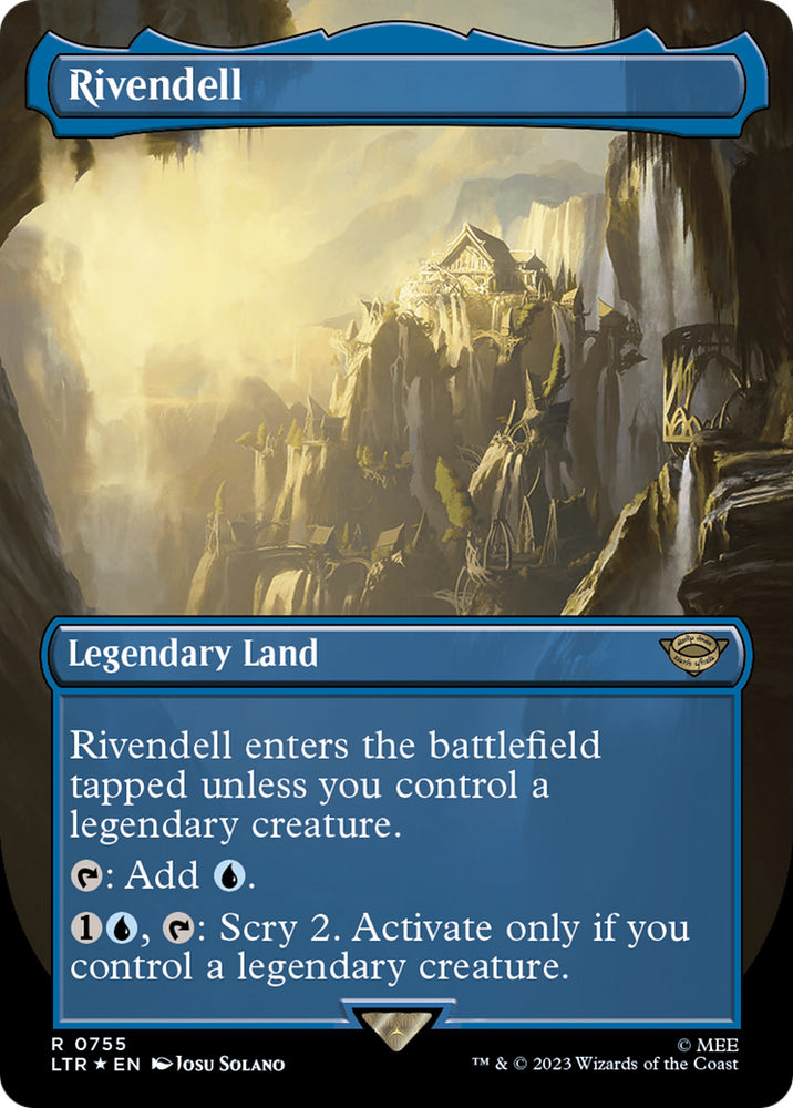 Rivendell (Borderless) (Surge Foil) (LTR-755) - The Lord of the Rings: Tales of Middle-earth (Borderless) Foil