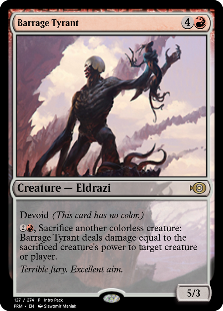Barrage Tyrant (PRM-58249) - Magic Online Promos: (devoid) Foil