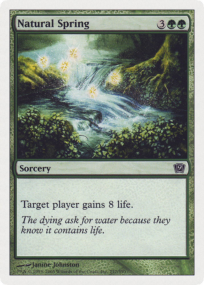 Natural Spring (9ED-257) - Ninth Edition
