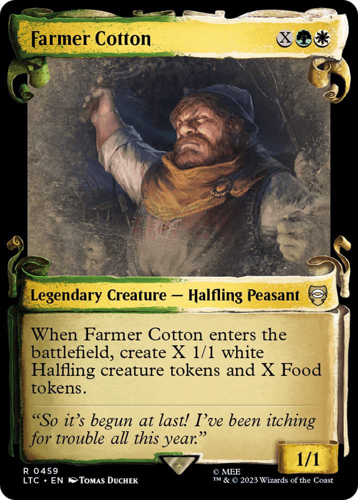 Farmer Cotton (Showcase Scrolls) (LTC-459) - Tales of Middle-earth Commander: (Showcase)