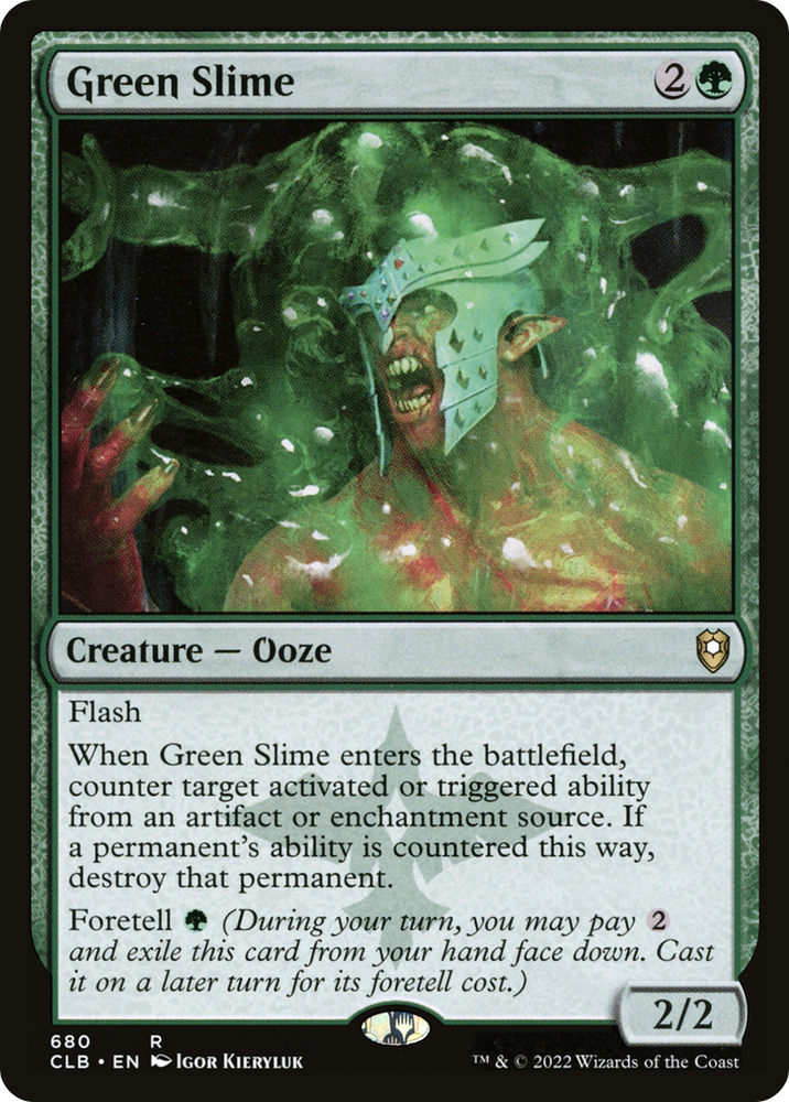 Green Slime (CLB-680) - Commander Legends: Battle for Baldur's Gate