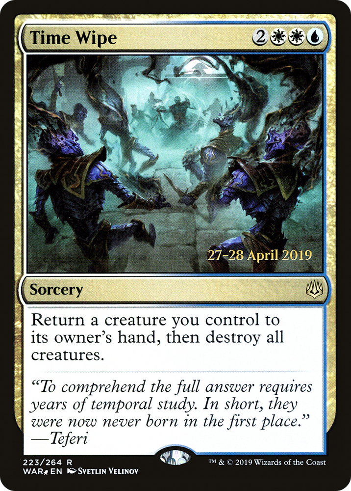 Time Wipe (PRE-223) - War of the Spark Promos Foil