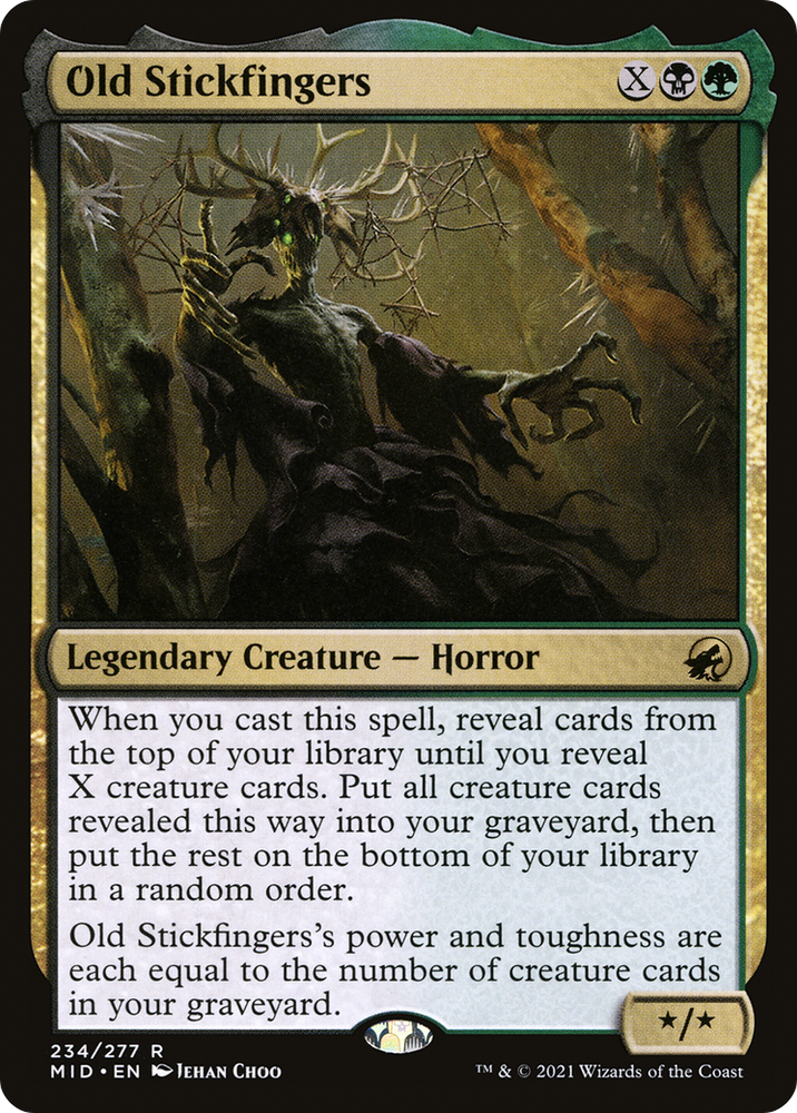 Old Stickfingers (MID-234) - Innistrad: Midnight Hunt Foil