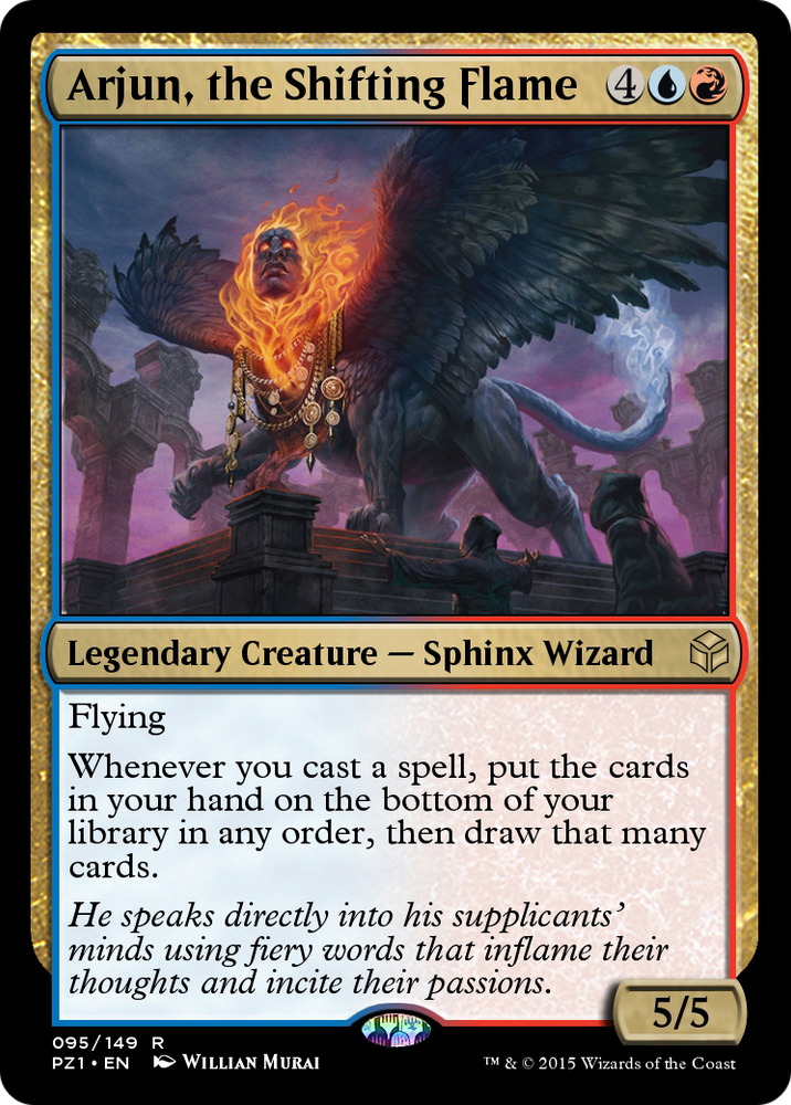 Arjun, the Shifting Flame (PZ1-095) - Legendary Cube Prize Pack Foil