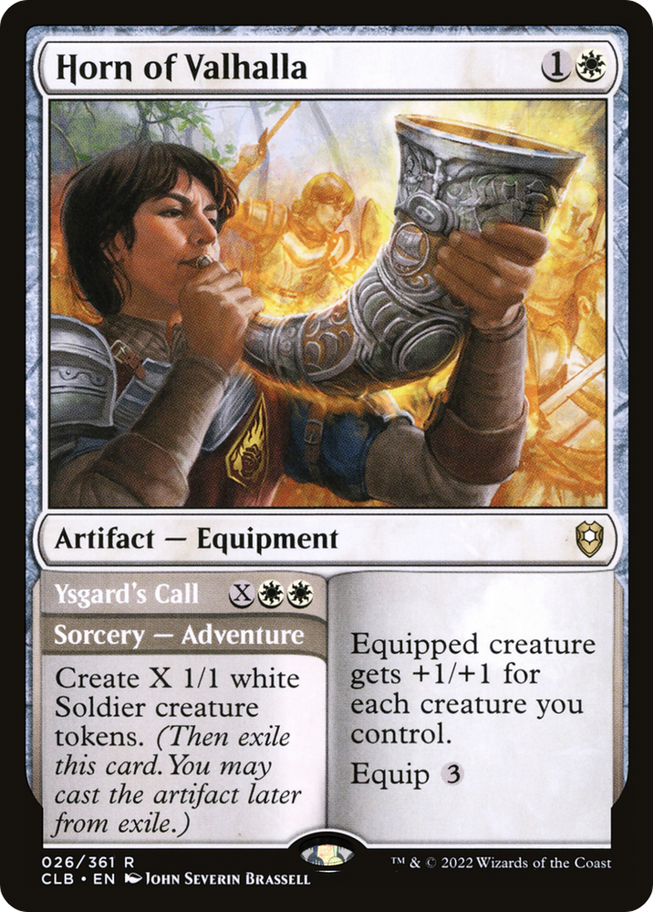Horn of Valhalla (CLB-026) - Commander Legends: Battle for Baldur's Gate Foil