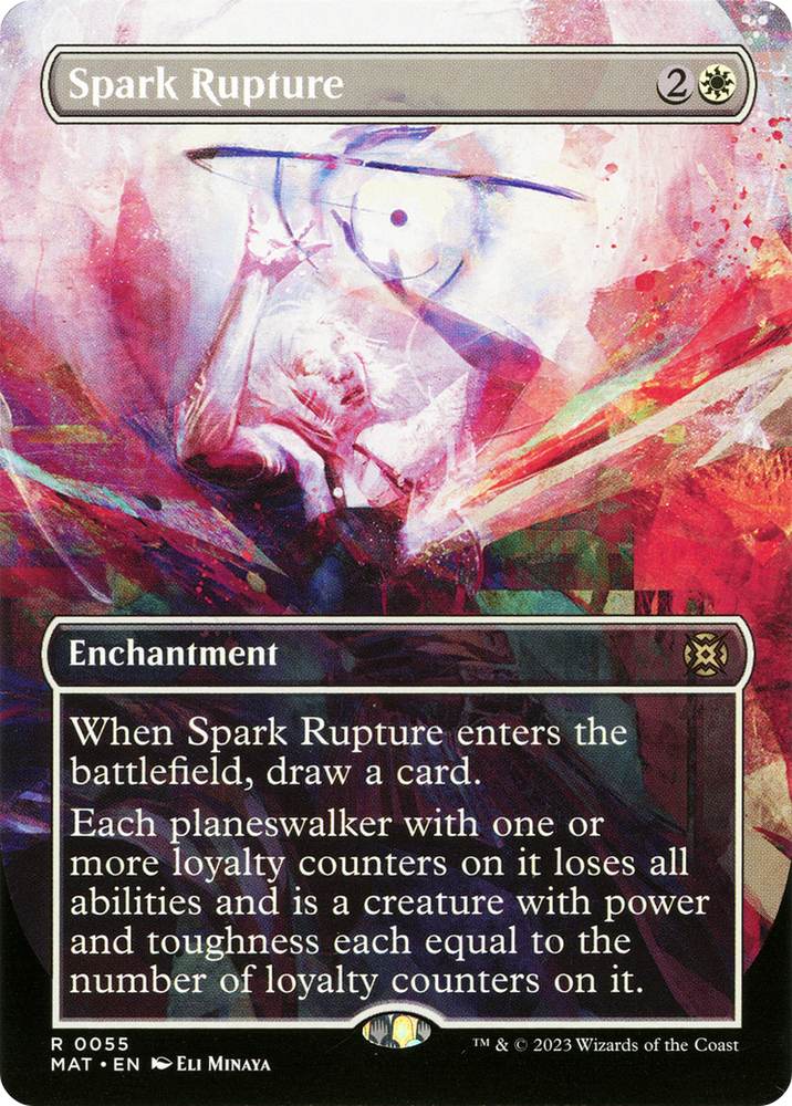 Spark Rupture (Borderless) (MAT-055) - March of the Machine: The Aftermath: (Showcase) (Borderless) Foil