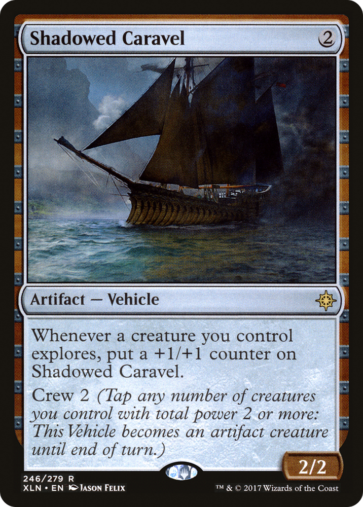 Shadowed Caravel (XLN-246) - Ixalan Foil