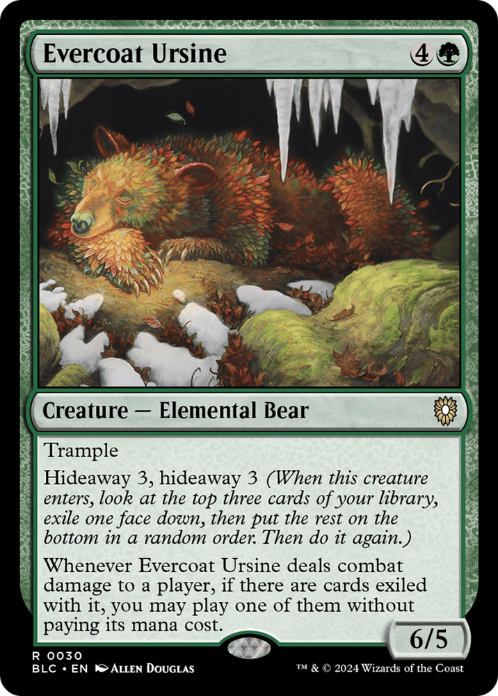 Evercoat Ursine (BLC-030) - Bloomburrow Commander