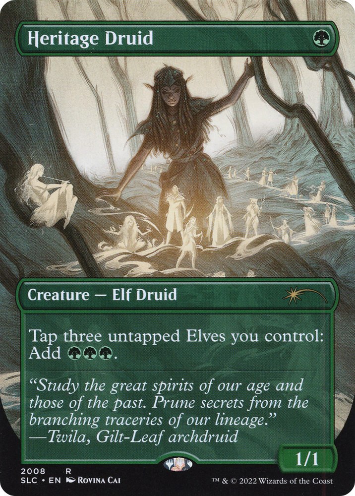 Heritage Druid (SLC-2008) - Secret Lair 30th Anniversary Countdown Kit (Borderless) Foil
