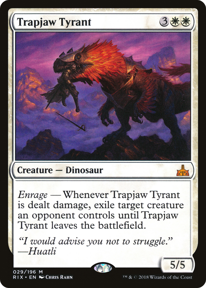 Trapjaw Tyrant (RIX-029) - Rivals of Ixalan Foil