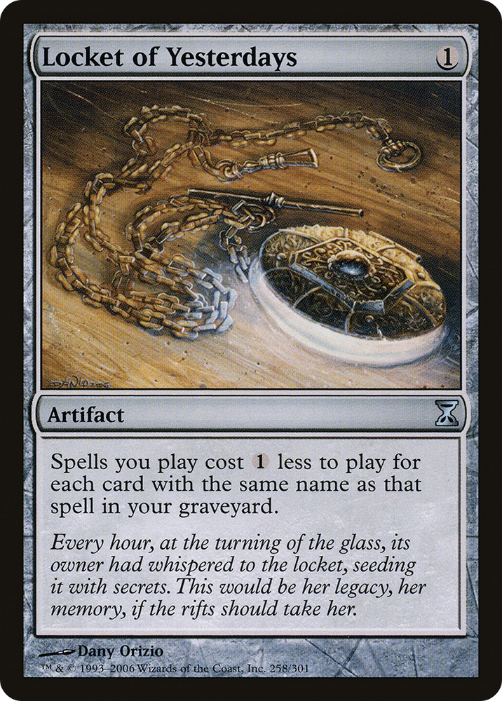 Locket of Yesterdays (TSP-258) - Time Spiral Foil