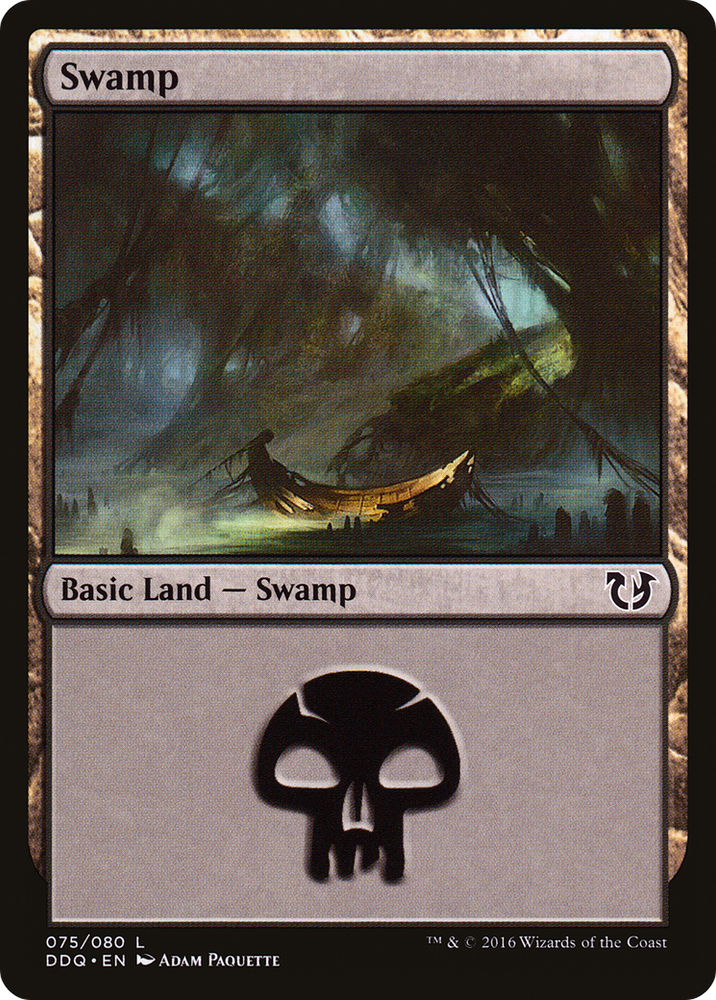 Swamp (075) (DDQ-075) - Duel Decks: Blessed vs. Cursed