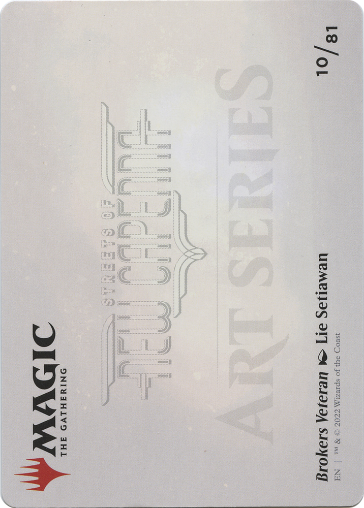 Brokers Veteran // Brokers Veteran (ASNC-010) - New Capenna Art Series (Borderless) Foil