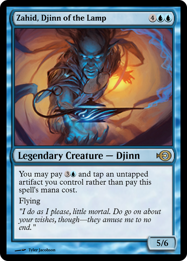 Zahid, Djinn of the Lamp (PRM-68041) - Magic Online Promos