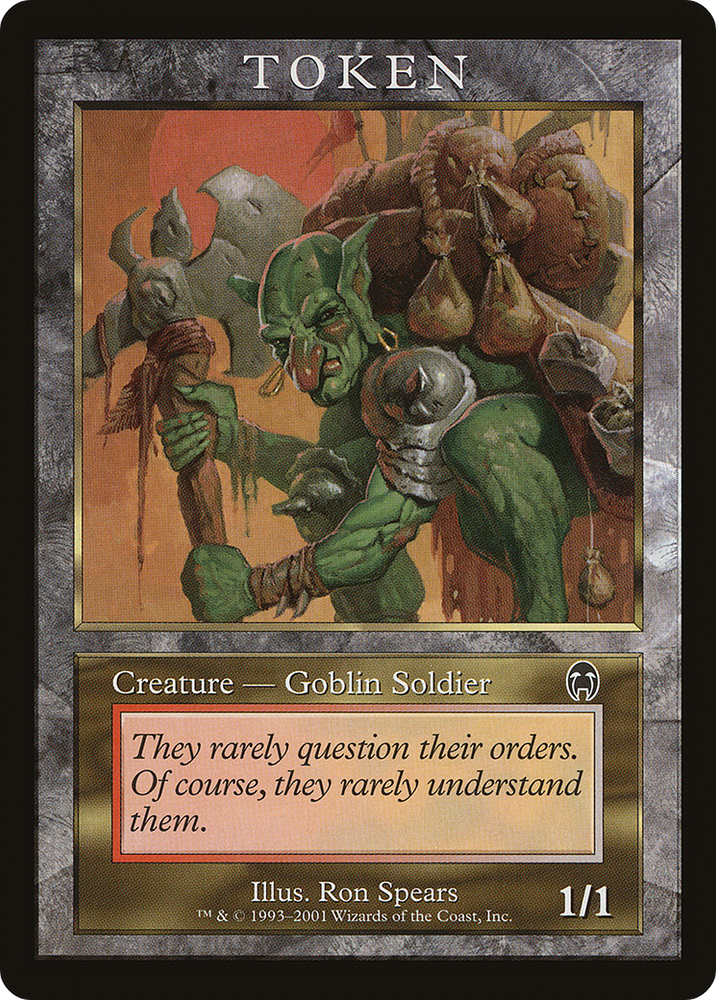 Goblin Soldier Token (APC) (MPRP-006) - Magic Player Rewards 2001