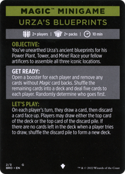 Urza's Blueprints (minigame) // Urza's Blueprints (cont'd) (MBRO-002) - The Brothers' War Minigames Foil
