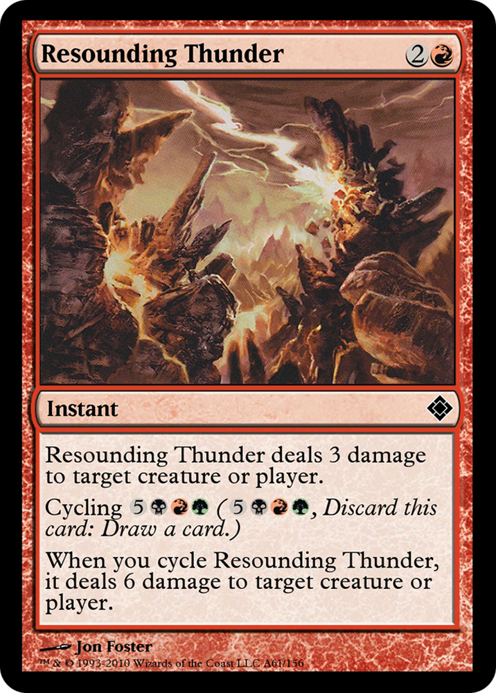 Resounding Thunder (TD0-A61) - Magic Online Theme Decks
