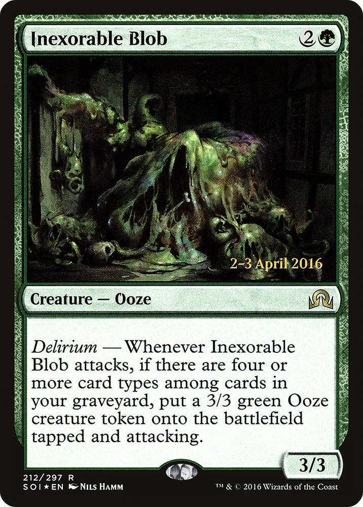Inexorable Blob (PRE-212) - Shadows over Innistrad Promos Foil